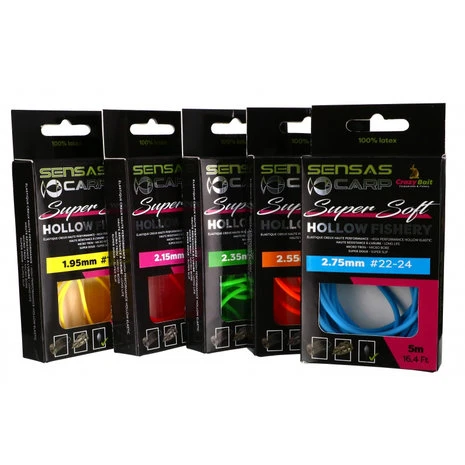 Sensas - Holle Elastiek Hollow Fishery Super Soft - Sensas 1 Sensas - Holle Elastiek Hollow Fishery Super Soft - Sensas
