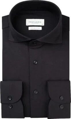 Profuomo Japanese Knitted Overhemd Zwart -Shimano-winkel 69895 4 1