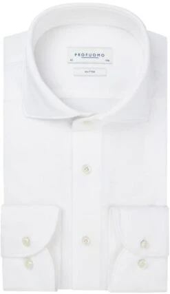 Profuomo Knitted Overhemd Wit