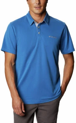 Columbia Nelson Point Polo Heren, Blauw