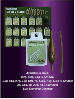 Drennan Lock & Slide Olivettes